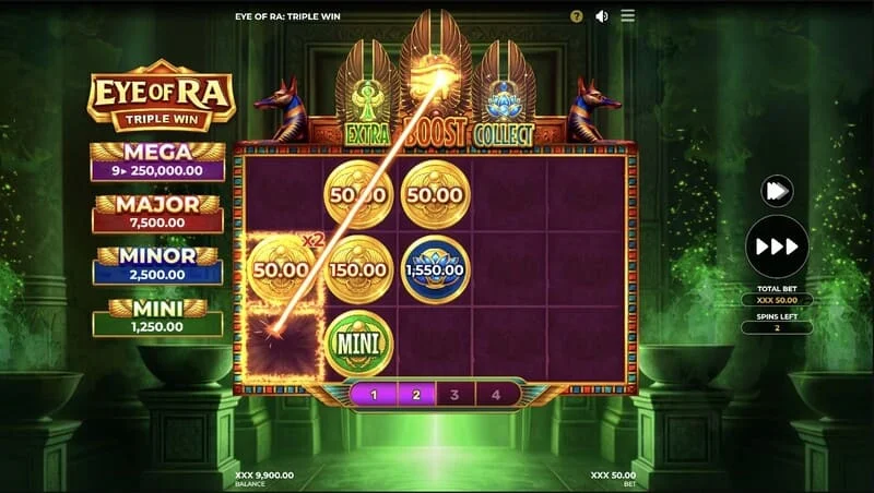 Eye of Ra Triple Win - sandık toplandıktan sonra büyük bir hat ödemesi